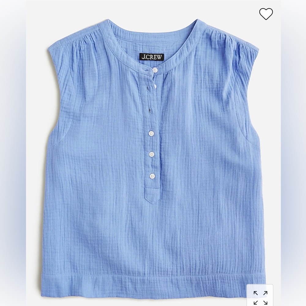 NWT J.crew Cora top in soft gauze